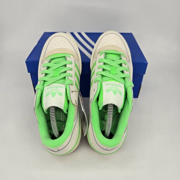 New Adidas Forum Bold Stripes 'White Green' Women's Shoes Size 6 - Picture 5 of 8